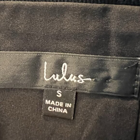 LULUS Women Mini Skirt Small Size black embroidered Don't Stop the Party A Line - Picture 5 of 12